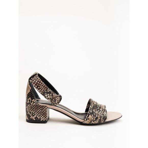 AGL  snake print  sandal with ankle strap  size 38/ Us 8 - Picture 2 of 14